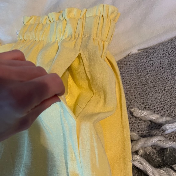 Linen blend paper bag pants - Picture 9 of 9